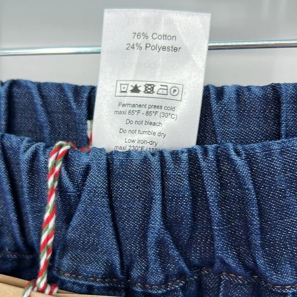 La fee maraboutee NWT denim Pleated Skirt women’s IT 34 - Picture 8 of 10